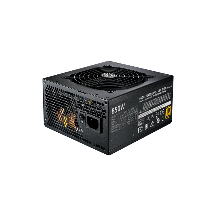 Cooler Master MWE Gold 850 - V2 Full Modular unidad de fuente de alimentación 850 W 24-pin ATX ATX Negro 1