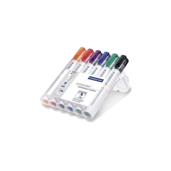 Estuche 6 Pzas Lumocolor Whiteboard Marker 351, Surt. Staedtler 351 WP6