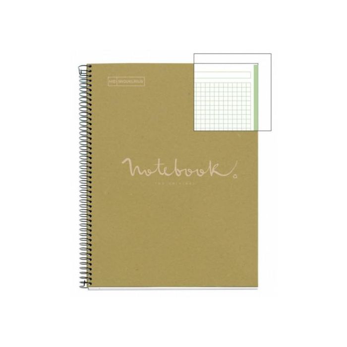 Cuaderno 100% Reciclado Nb-1 A4 80Hojas Ecoverde Emotions Mr Miquelrius 6091