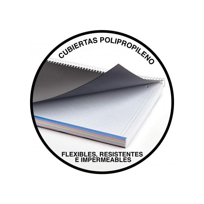 Cuaderno 100% Reciclado Nb-4 A4 120Hojas Tapas Polipropileno Miquelrius 6038 1