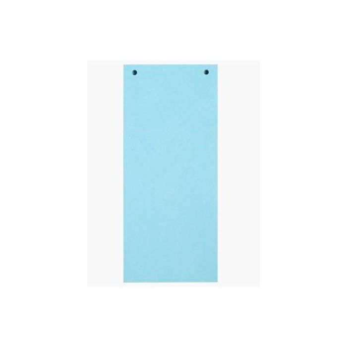 Exacompta Fichas separadores cartulina reciclada 105x240mm azul claro -paquete 100u-