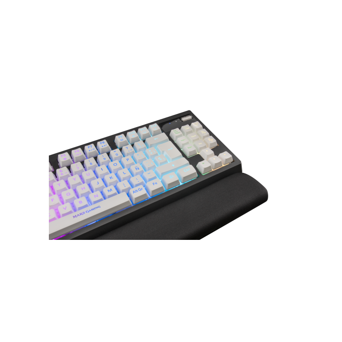 Mars Gaming MKAXWPT teclado USB Portugués Negro, Blanco 1