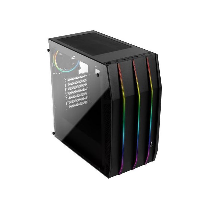 CAJA SEMITORRE AEROCOOL KLAW - USB3.0 - 2*USB 2.0 - AUDIO Y MIC - CONTROL EFECTOS LED - SOPORTA GPU HASTA 370MM - PLACAS ATX/MICRO ATX/MINI ITX