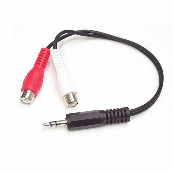 Cable Audio Jack a RCA Startech MUMFRCA Negro 0,15 m