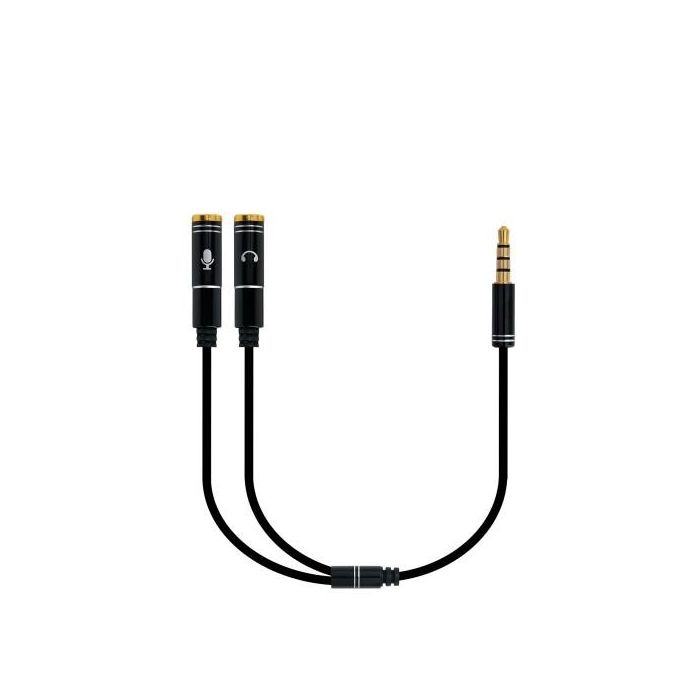 Ewent EC1641 cable de audio 0,3 m 3,5mm 2 x 3.5mm Negro 1