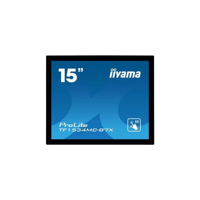 iiyama ProLite TF1534MC-B7X monitor pantalla táctil 38,1 cm (15") 1024 x 768 Pixeles Multi-touch Multi-usuario Negro 1