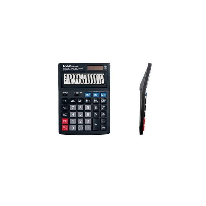 ErichKrause DC-4512 calculadora Escritorio Calculadora básica Negro 1