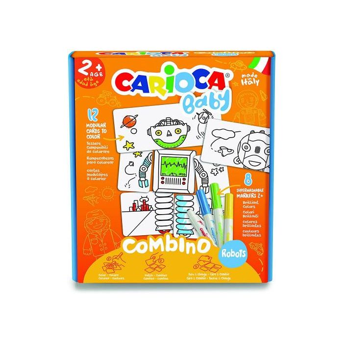Set Baby Combino 2+ Robots + 8 Rotuladores Carioca 42896 3