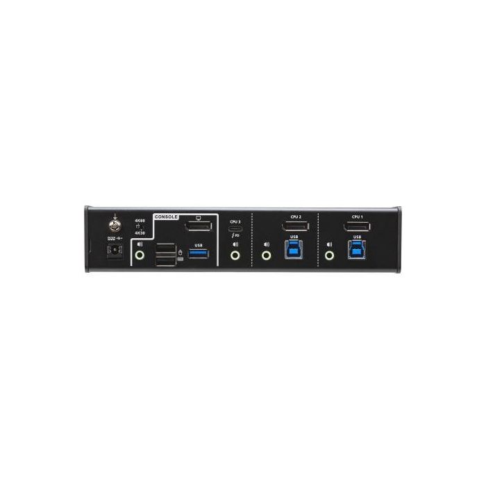 ATEN Switch KVMP™ híbrido USB-C DisplayPort de 3 puertos 1