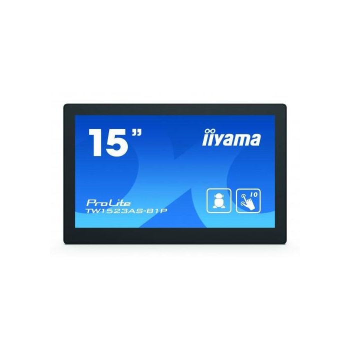 Panel Pc Iiyama 15.6" Tactil 10P / Android 8.1 / 1920X1080 / 385Cd/ 1000:1/ Poe / Wifi / Mm / Bt 4.0 / Micro-Sd Slot (Tw1523Ac-B1P)