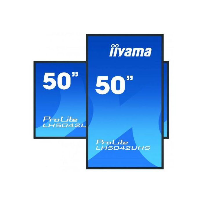 iiyama LH5042UHS-B3 pantalla de señalización Pizarra de caballete digital 125,7 cm (49.5") VA 4K Ultra HD Negro Android 8.0 2