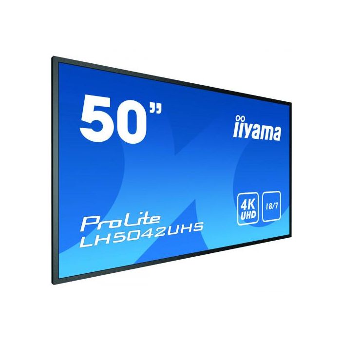 iiyama LH5042UHS-B3 pantalla de señalización Pizarra de caballete digital 125,7 cm (49.5") VA 4K Ultra HD Negro Android 8.0 3