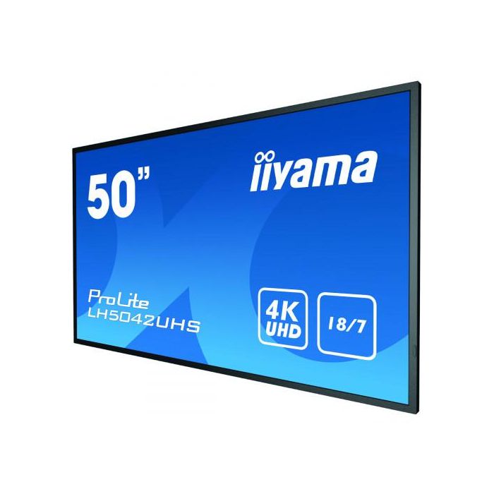 iiyama LH5042UHS-B3 pantalla de señalización Pizarra de caballete digital 125,7 cm (49.5") VA 4K Ultra HD Negro Android 8.0 6