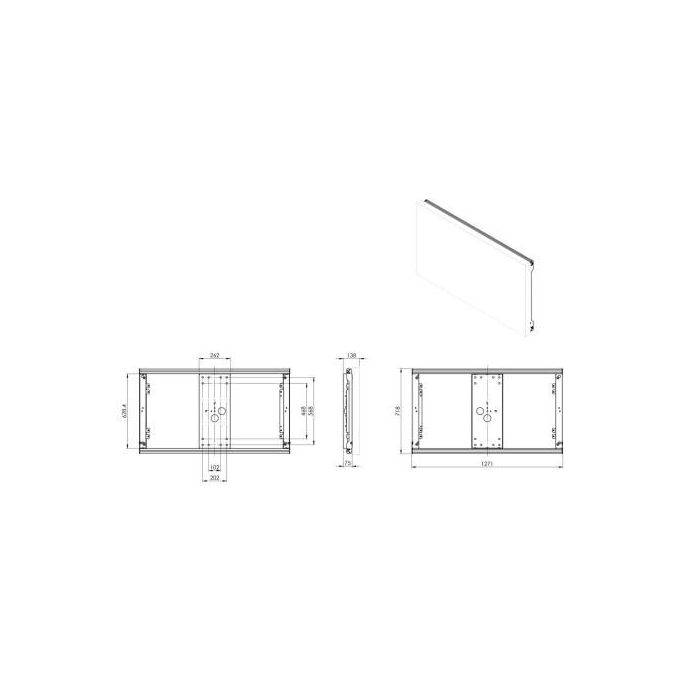 Vogels Gama Profesional Pow 1602 Outdoor Wall Mount For Lg 55Xe4F (Pow 1602) 1