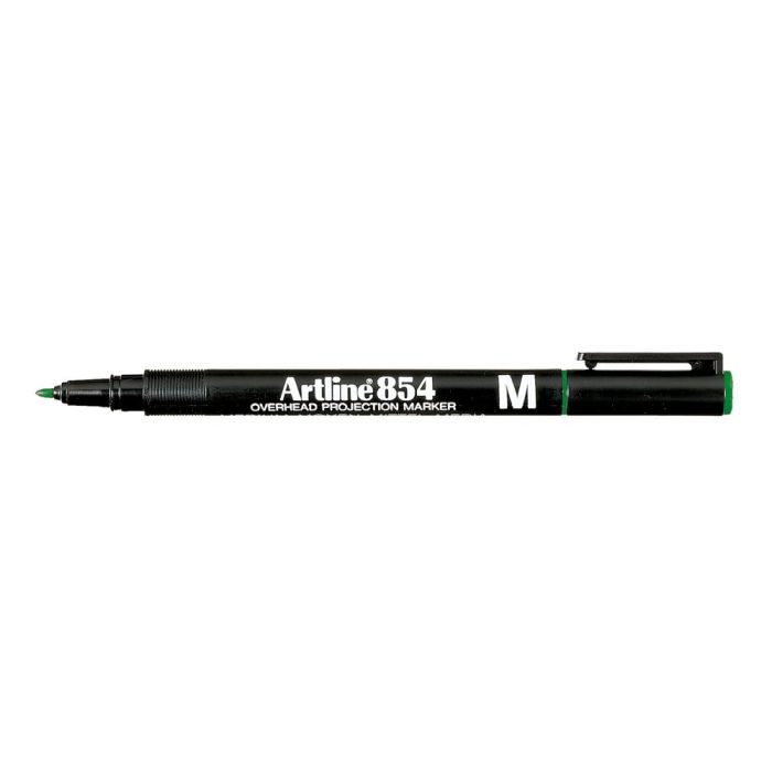 Rotulador Artline Retroproyeccion Punta Fibra Permanente Ek-853 Verde -Punta Redonda 0.5 mm 12 unidades 2