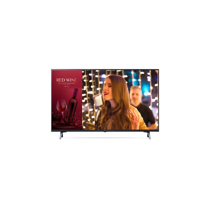 LG 43”, 3840x2160, RMS 2x 10W, HDMI, USB, RF, RF-45, 967x622x216 mm LG 43”, 3840x2160, RMS 2x 10W, HDMI, USB, RF, RF-45, 967x622x216 mm