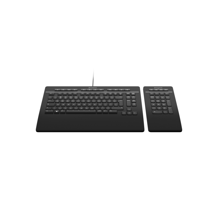 3Dconnexion Keyboard Pro with Numpad teclado USB Negro 1