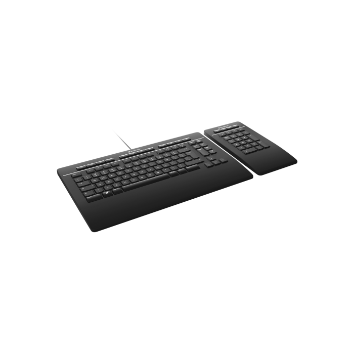 3Dconnexion Keyboard Pro with Numpad teclado USB Negro 2