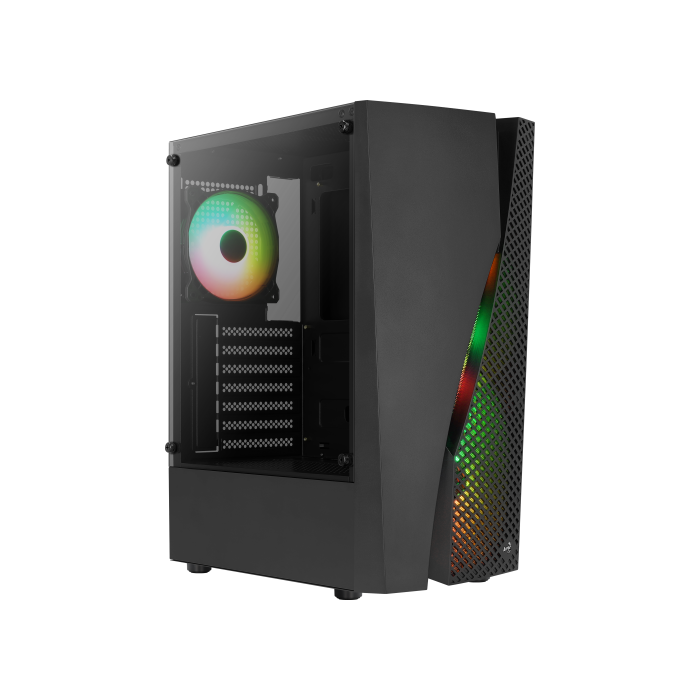 Aerocool WAVEBKV3 Caja PC ATX Cristal Templado 4xVentilador RGB Negro