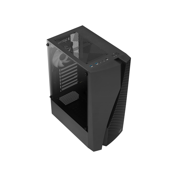 Aerocool WAVEBKV3 Caja PC ATX Cristal Templado 4xVentilador RGB Negro