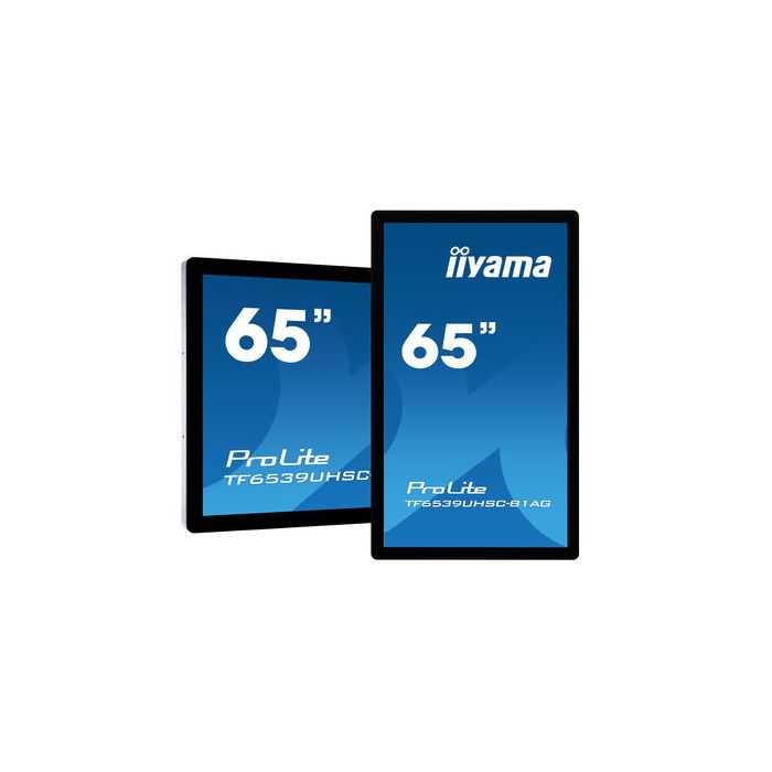 iiyama TF6539UHSC-B1AG pizarra y accesorios interactivos 165,1 cm (65") 3840 x 2160 Pixeles Pantalla táctil Negro USB 4