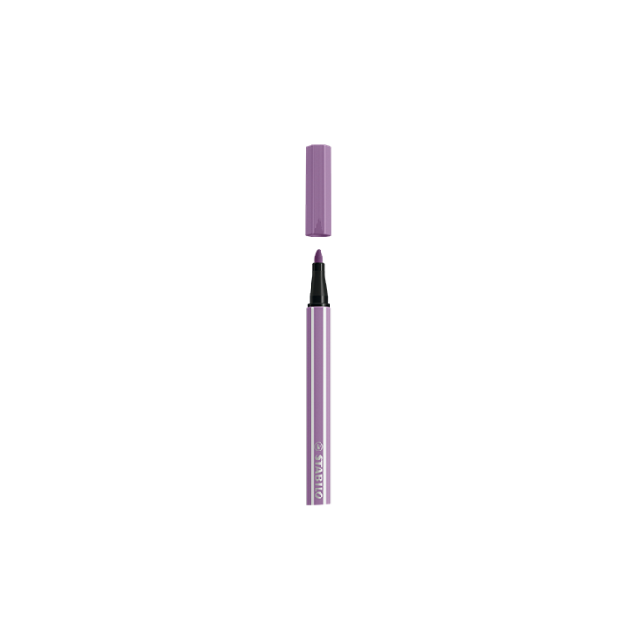 Rotulador Punta Fibra Media 1Mm. Pen 68 Lila Stabilo 68/62 10 unidades