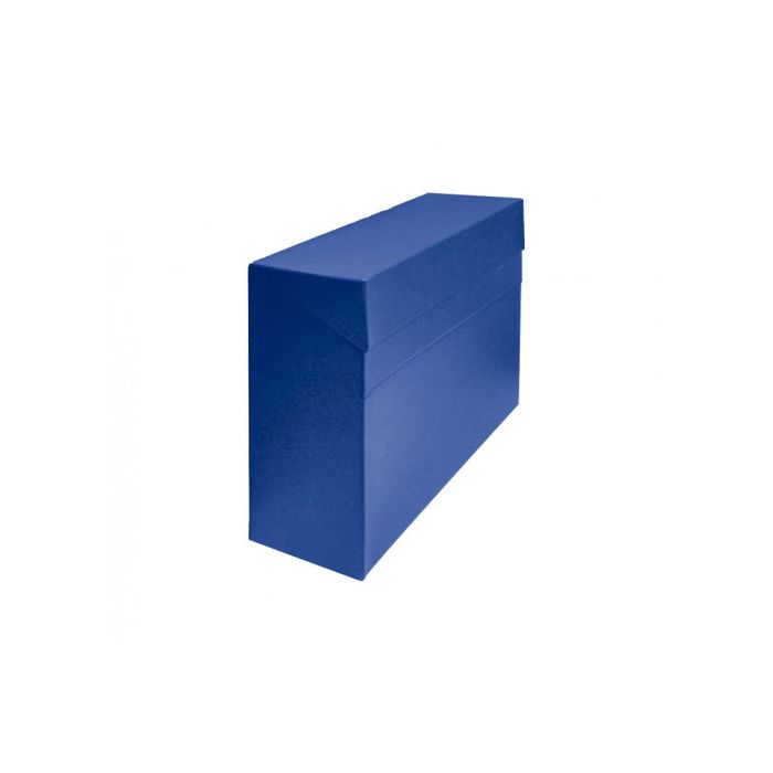 Mariola Caja de transferencia cartón forrado con tela geltex a4 azul
