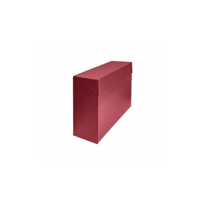 Mariola Caja de transferencia cartón forrado con tela geltex a4 rojo