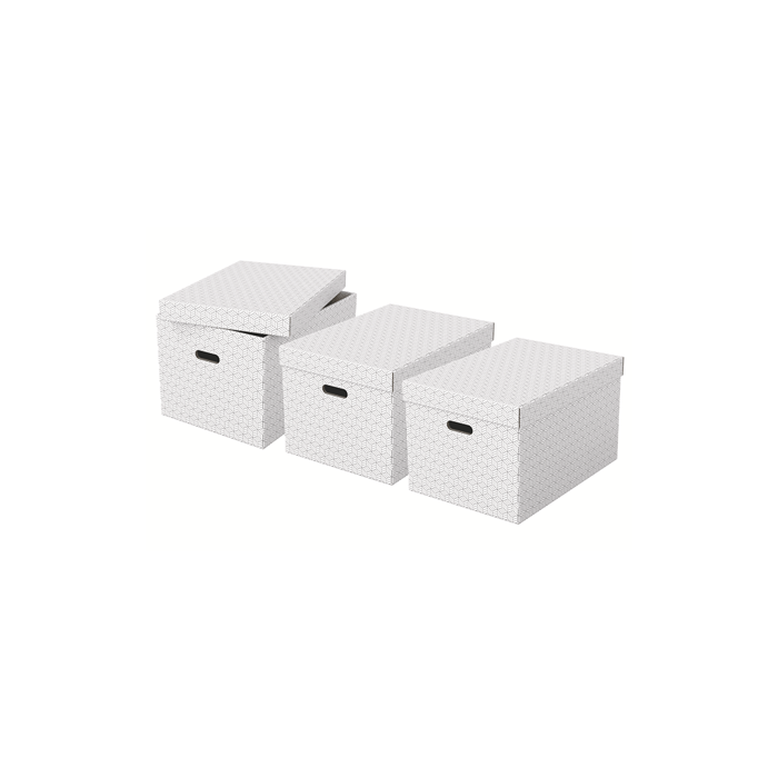 Pack 3 Cajas Blancas 510X355X305Mm Esselte 628286 2