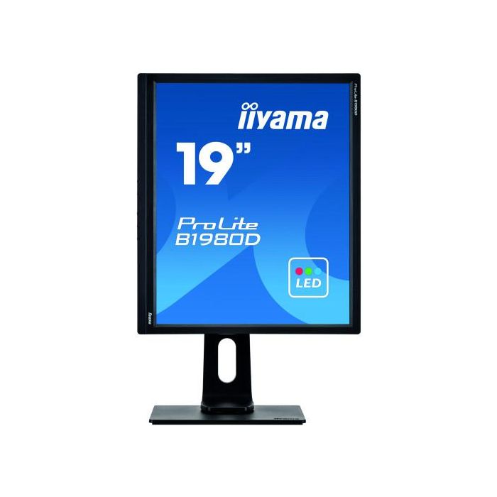 iiyama ProLite B1980D-B1 pantalla para PC 48,3 cm (19") 1280 x 1024 Pixeles SXGA LED Negro 1 iiyama ProLite B1980D-B1 pantalla para PC 48,3 cm (19") 1280 x 1024 Pixeles SXGA LED Negro 1