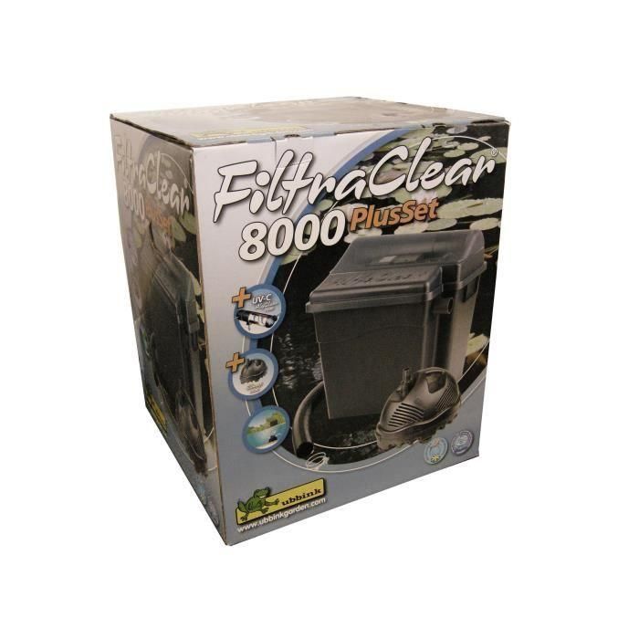 Kit de filtro de estanque UBBINK - Set FiltraClear 8000 + 3