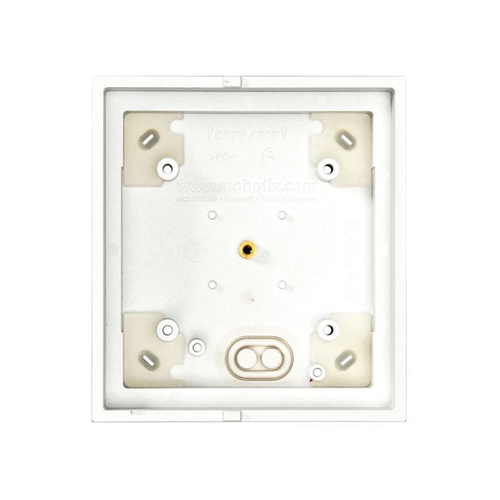 Mobotix Single On-Wall-Housing, White (P/N:MX-OPT-BOX-1-EXT-ON-PW)
