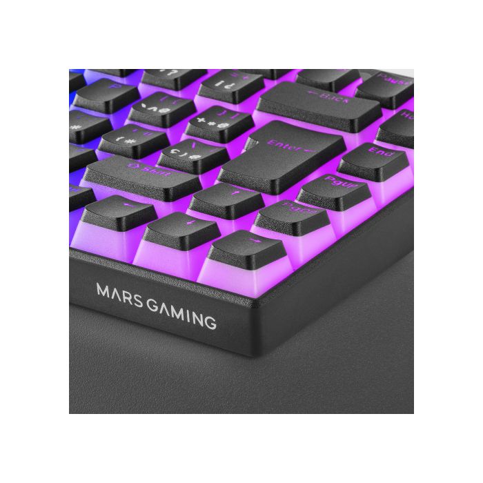 Mars Gaming MKCLOUD Teclado Inalámbrico RGB Negro Switch Rojo Portugués 1