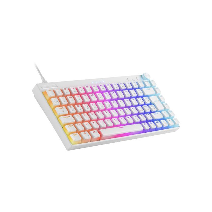 Mars Gaming MKCLOUD Teclado Inalámbrico RGB Blanco Switch Azul Portugués 4