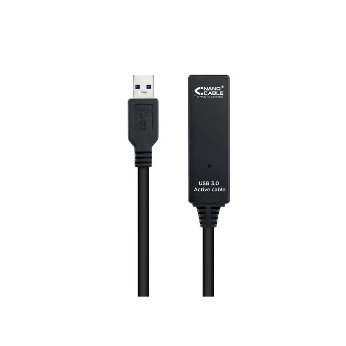 Nanocable Cable USB 3.0 prolongador con amplificador, tipo A/M-A/H, 15m 1