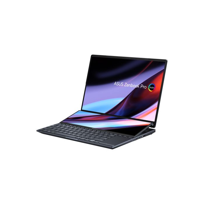 ASUS ZenBook Pro 14 Duo OLED OLED UX8402ZE-M3050W - Portátil 14.5" WQXGA+ (Core i7-12700H, 16GB RAM, 512GB SSD, GeForce RTX 3050 Ti 4GB, Windows 11 Home) Negro tecnológico- Teclado QWERTY español 1