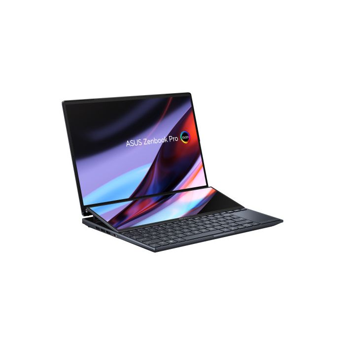 ASUS ZenBook Pro 14 Duo OLED OLED UX8402ZE-M3050W - Portátil 14.5" WQXGA+ (Core i7-12700H, 16GB RAM, 512GB SSD, GeForce RTX 3050 Ti 4GB, Windows 11 Home) Negro tecnológico- Teclado QWERTY español