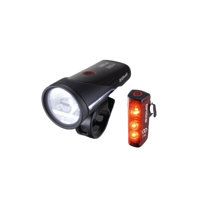 Sigma Sport Aura 100 Set + Blaze Link Iluminación trasera + iluminación delantera (set) LED