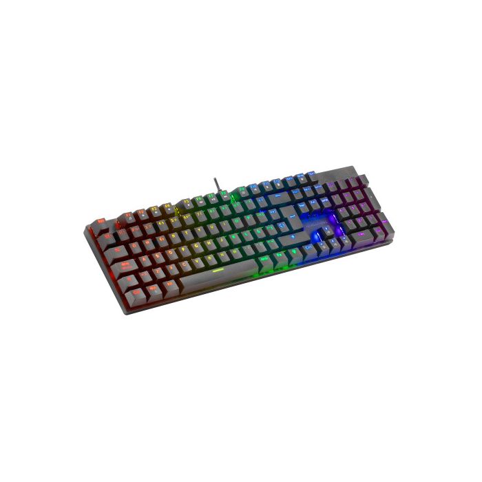 Mars Gaming MK422 Negro Teclado Gaming RGB Switch Mecánico Azul Idioma Portugués