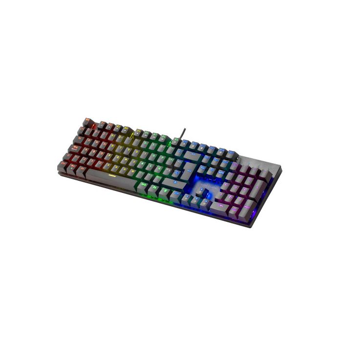 Mars Gaming MK422 Negro Teclado Gaming RGB Switch Mecánico Azul Idioma Portugués