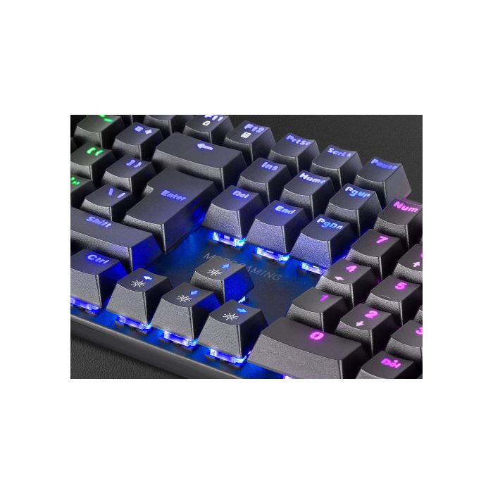 Mars Gaming MK422 Negro Teclado Gaming RGB Switch Mecánico Rojo Idioma Portugués