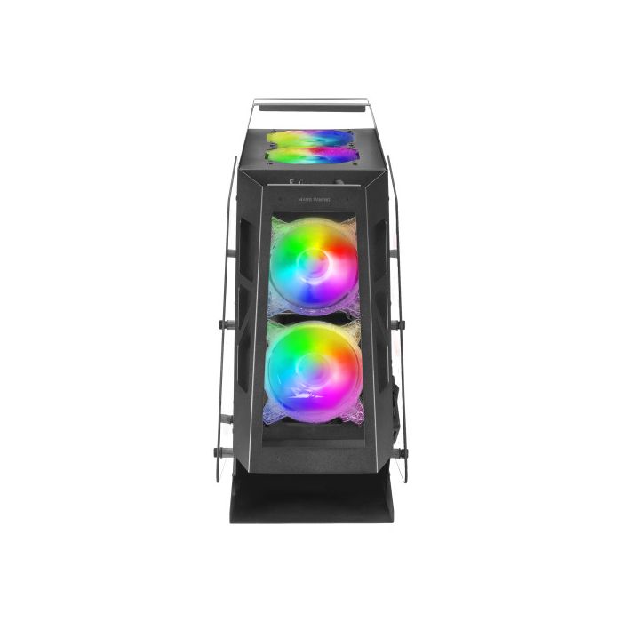 Mars Gaming MC61 Negro Caja PC Gaming Compacta Micro-ATX 4xVentilador 12cm ARGB Chroma 1