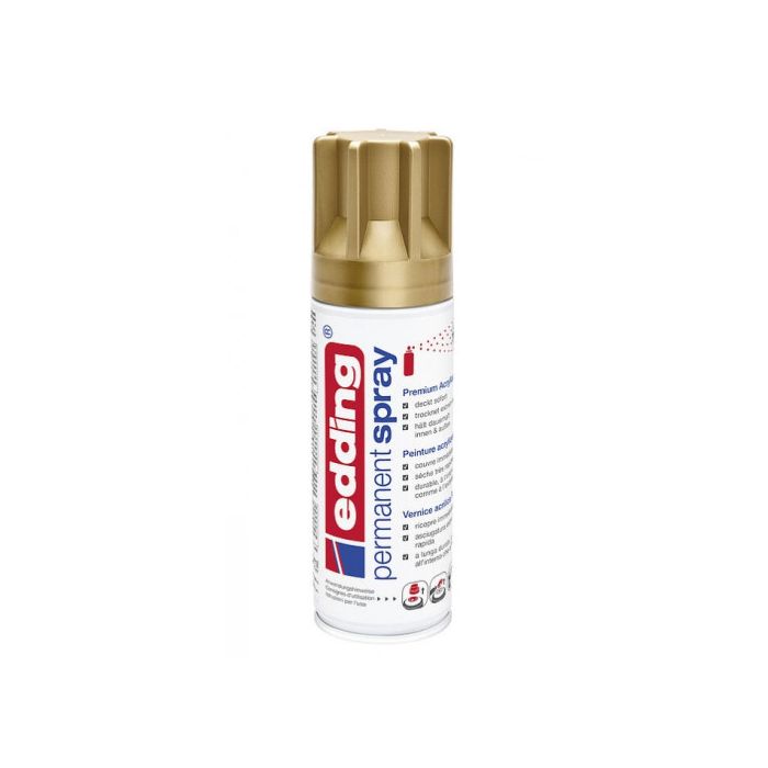 Edding pintura permanente en spray bote 200 ml oro mate