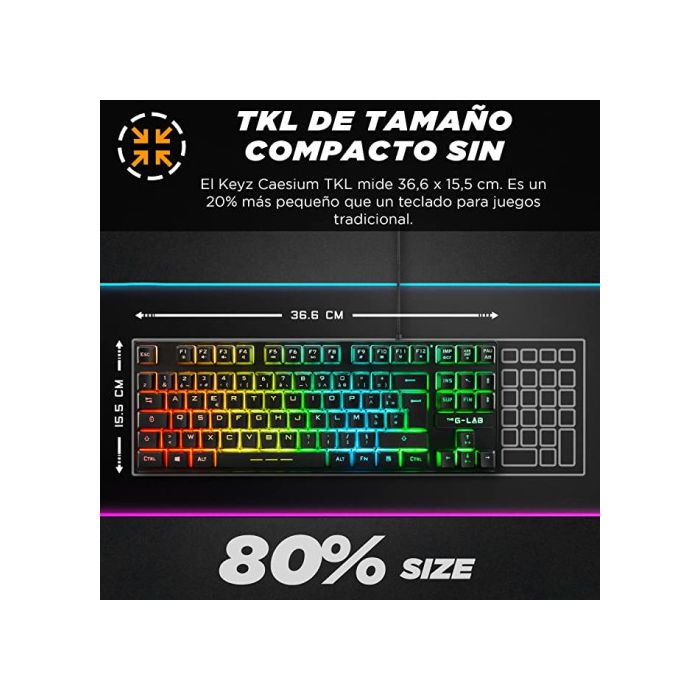Gaming Keyboard Tkl Membrane -- Spanish Layout 3