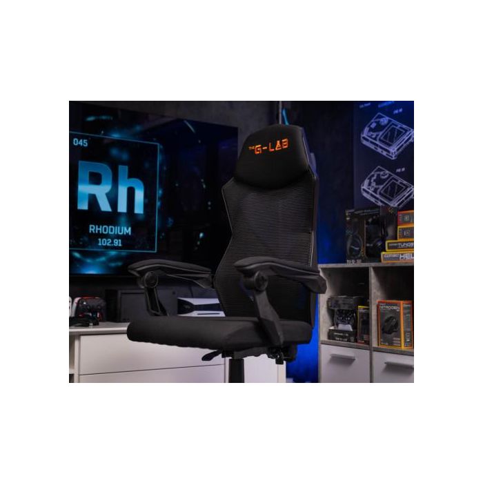 The G-Lab KS-RHODIUM-A silla para videojuegos Silla para videojuegos universal Asiento acolchado Negro 1