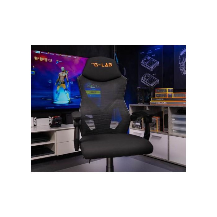 The G-Lab KS-RHODIUM-A silla para videojuegos Silla para videojuegos universal Asiento acolchado Negro 4