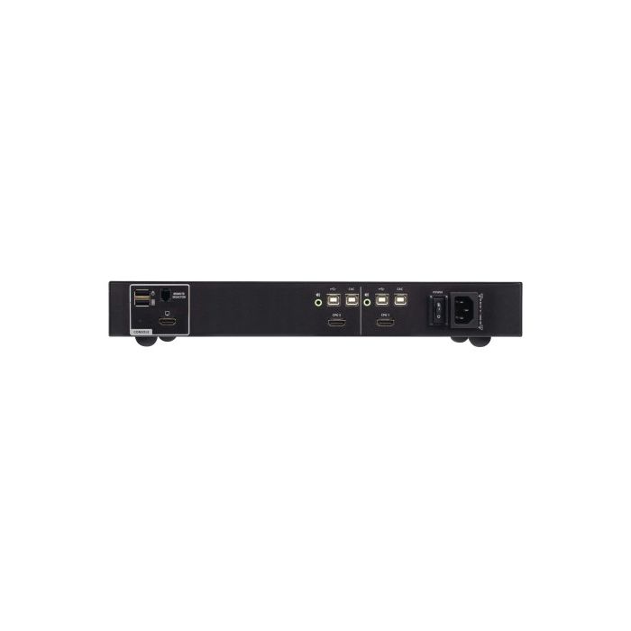 ATEN Switch KVM de Seguridad Avanzada HDMI USB 2 Puertos CS1182H4C-AT-G con CAC PSD PP v4.0 NIAP Certificado 4K UHD 60Hz
