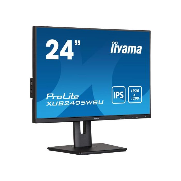 iiyama ProLite XUB2495WSU-B5 pantalla para PC 61,2 cm (24.1") 1920 x 1200 Pixeles WUXGA LCD Negro