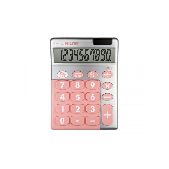 Caja expositora 6 calculadoras silver 10 dígitos milan colores/modelos surtidos