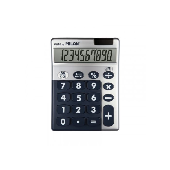 Caja expositora 6 calculadoras silver 10 dígitos milan colores/modelos surtidos 3